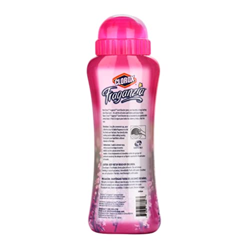 Image of Clorox Fraganzia Laundry Scent Booster Crystals, In-Wash Fragrance Beads for Fresh-Smelling Clothes & Linens, Safe for All Fabrics & Colors, Easy-Pour Bottle, Spring Scent, 36 Oz, 6 Pack