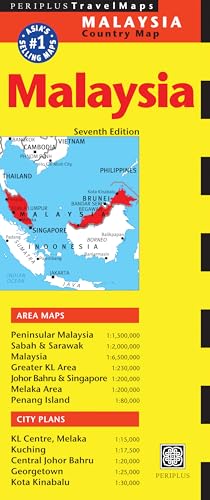 Malaysia Travel Map (Periplus Maps) [Idioma Inglés] ⭐