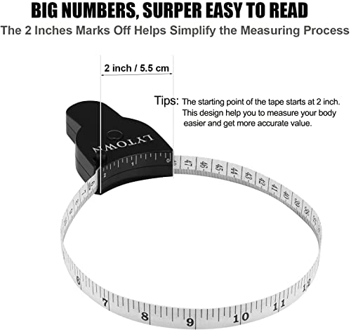 4Pcs Body Measure Tape, Automatic Telescopic Tape Measure, Accurate Measuring Tape For Body, Body Measurement Tape For Tracking Weight Loss Muscle Gain, Tailor, Sewing, Clothes #TOP4