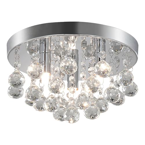 TISLYCO Modern Raindrop Crystal Chandelier