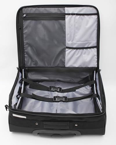 17.5" Foldable Laptop Carry-on Briefcase On Wheels, Under the Seat Personal Item Suitcase Compliant with Spirit, Frontier, American, Delta, Allegiant and More. 18x14x8 inches (45x36x20 cm)4