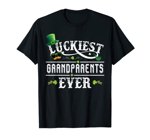 Abuelos más afortunados nunca duende sombrero día de San Patricio Camiseta
