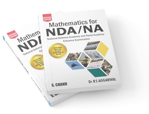 Image of Mathematics for NDA NA (National Defence Academy & Naval Academy) Entrance Exam Preparation 2025-2026 | NDA Maths Book 2025 | PYQ Previous Year Solved Question Paper 2022 (1 & 2) & 2023 (1) | Chapterwise Math formula Books | Study Guide - Pathfinder for NDA Competitive Exams | In English Medium