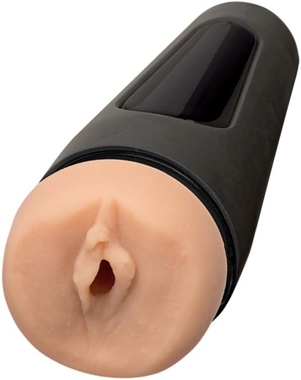 Doc Johnson Main Squeeze - The Original Pussy - Squeeze Plate for Precise Pressure - Twist End Cap to Control Suction - Discreet Premium Stroker - Male Masturbator - Vanilla