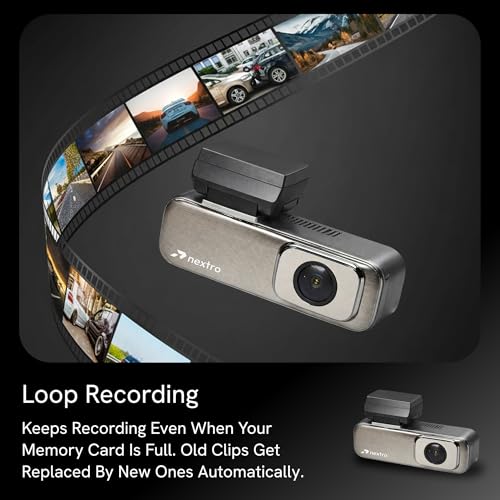 Image of Nextro X600 DualVision Car Dashcam, Parking Monitor, Hardwire Kit, 4K Front + 1K Rear Dual Channel, 145 Wide Angle, Wi-Fi App, Night Vision, WDR, G-Sensor, Voice Control, 1.47 inch IPS Display