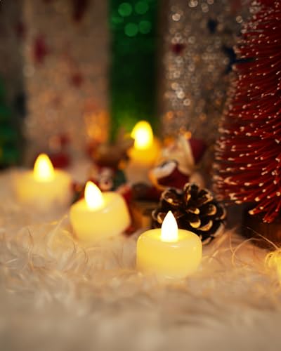 Amagic AGPKBAI12NB 12/24/50/100/150Pack Flameless Led Tea Lights Candles Battery Operated, Electric Fake Tealight Candles thumb #6