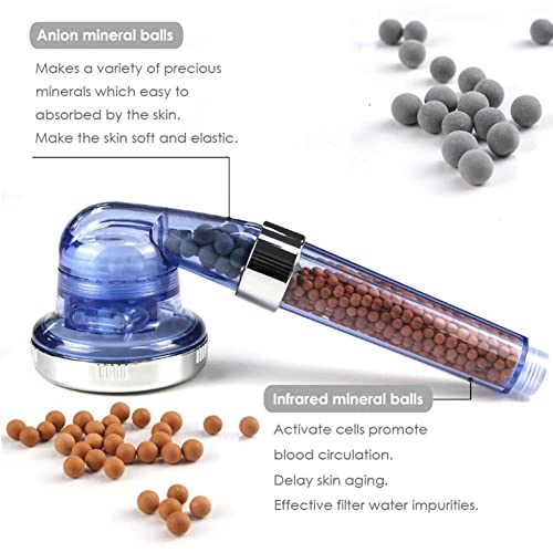 Pommeau de douche filtrant haute pression au design chromé durable