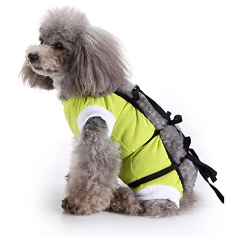 VICTORIE Mascotas Trajes de recuperación quirúrgica Ropa Chaleco de recuperación pequeños Gatos y Perros Verde M Cover