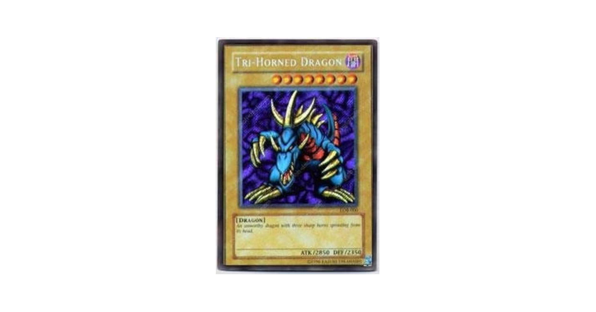 Amazon.com: Yu-Gi-Oh! - Tri-Horned Dragon (LOB-000) - Legend
