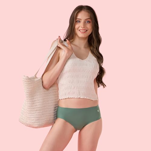 Image of Enamor Innovations Invisi, Fit Flex, No Visible Panty Lines, All Day Comfort, Mid Waist Brief Panty for Women - Antimicrobial with Stain Release, Bonded Free Cut, Regular Coverage - IP02