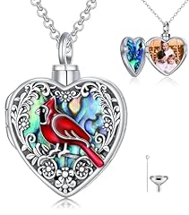 Abalone Cardinal Urn Locket