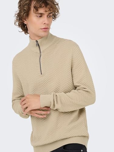 Pull Onsmace Herringbon Half Zip pour en finir avec le froid