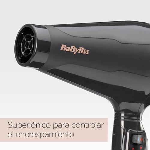 Miniatura 4 de Babyliss 6719de Italian Air Pro Secador De Pelo Iónico, 2 Boquillas Y Difusor, Aire Frío Bloqueable, Gris Antracita, 2200w