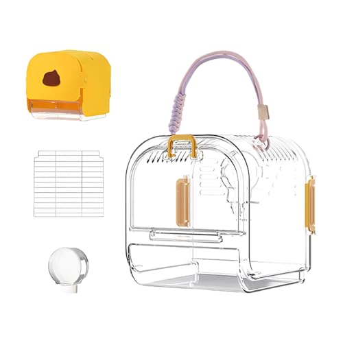 Cage d'oiseau Parakeet portable compacte avec tiroir de nettoyage intégré - 2