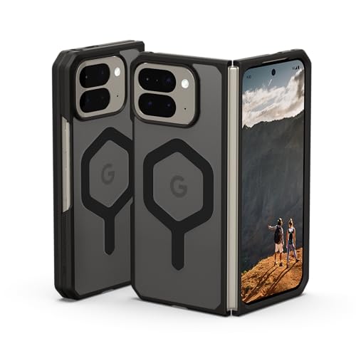Image of Urban Armor Gear UAG Mouve - 2 Piece Case with Magnetic Charging Transparent Military Grade Dropproof Protective Case /Cover Designed for Google Pixel 10 Pro Fold (Military Drop Tested) - Ash /Black