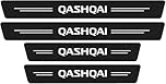 RCYF 4Pcs Carbon Fiber Door Sill Kick Plates Protector for NIS-san Qashqai J10 J11 J12 2009-2021, Auto Outer Sill Cover, Scuff Guard Threshold Pedal Sticker Trim, Non-Slip Edge
