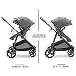 Mompush-Wiz-Baby-Stroller-with-True-Bassinet-Mode-for-Newborn-and-Toddler-Convertible-Carriage-Bassinet-to-Stroller-Reversible-Seat-Foot-Cover-and-Rain-Cover-Included-Large-Storage-Space