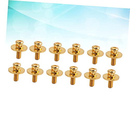 Abaodam 20pcs Gold Snare Drum Hoops Mounting Screws Drum Mounting Screws Washers Essential Accessories miniatura 2