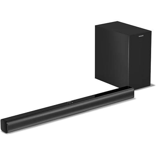 PHILIPS TAB4319 Soundbar 21 CH 80W Wired Subwoofer Powerfu