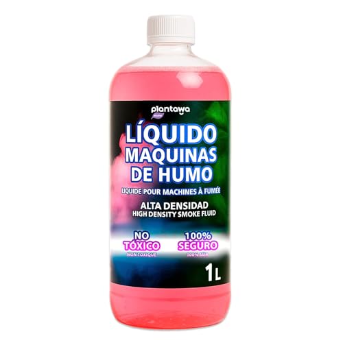 PLANTAWA Líquido Máquina de Humo Alta Densidad 1L | Efecto Niebla Densa y Duradera | Fluido Compatible con Todas Las Máquinas de Humo | Ideal para Fiestas, Eventos y Escenarios