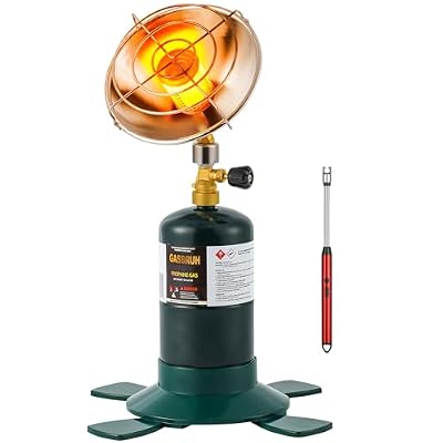 Portable Propane Heater For Outdoor, fishing, Camping Gas Heater 6200BTU, Patio Heater, Outdoor Heater,Tent Heater (Fuel not included)