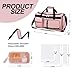 MAXTOP Travel Duffle Bag for Women,Carry On Tote Weekender Overnight Duffel Gym Bag with Shoe Compartment & Wet Pocket,Pink