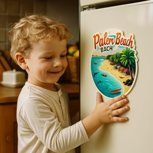 Image of Naxon Palolem Beach Goa Theme Souvenir Wooden Refrigerator Stylish Fridge Magnet - Travel Collectible Gift | Fridge Decoration Magnet for Kitchen & Home Decor | Size 3x3 Inches | Pack of 1
