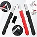 Matwsec 4 Pcs Garden Tool Sharpener, Mini Scissor Sharpener, Portable Knife Sharpener for Garden Tool Trimming Knives Cutter Scissor Blade Axe Clipper Pruners Kitchen Garage Outdoor