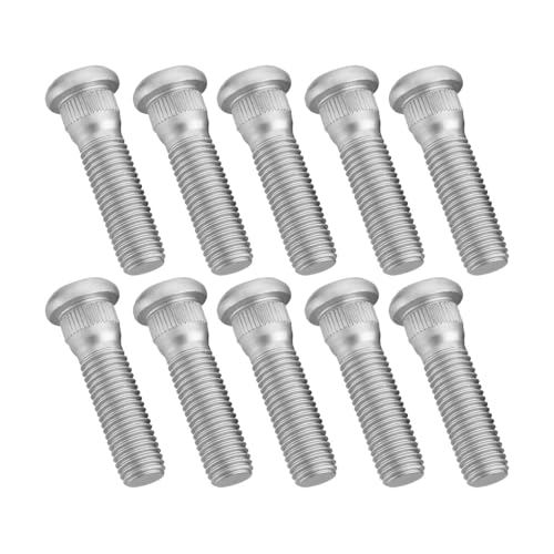 FALVFUN 10PCS Car Wheel Studs OEM# 90942-02049 Steel 49mm Long & M12x1.5 Vehicle Wheel Lug Bolts Automotive Tire Studs Replacement Accessories Compatible with CT200h ES300 GS350