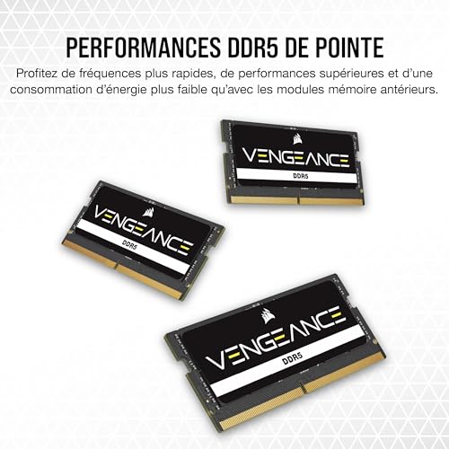 Mémoire RAM CORSAIR CMSX32GX5M2A5600C48 2x VENGEANCE DDR5 5600MT/ SODIMM CL - vue 8