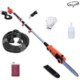 YARD FORCE 【屋外用延長コード10m・日本製ソーオイル・他付】 高枝切り電動チェーンソー Vmax ESN25A-JP 25cm径太高枝切断・ 700W ハイパワー動力・100V電源コード仕様 ＋ 防雨型コード 10m・保護メガネ・軍手・ソーオイル(日本製増量オイル付) 付 高枝チェーンソー ヤードフォース 【Prostar/Pack】