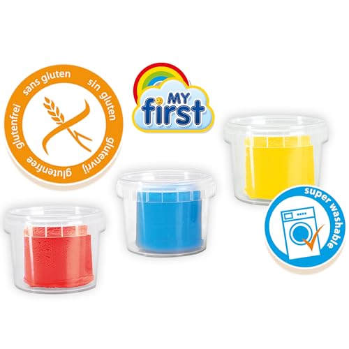 Pâte à modeler SES Creative avec outils 3x90g pour bébé dès 1 an - 6