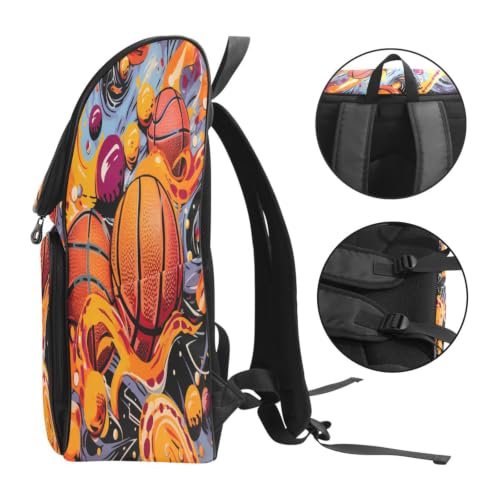 Basket-ball sac à dos étudiant de grande capacité pour garçons et filles - 3