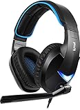 SADES PC Gaming Headset -Wand- 7.1 Surround Sound USB Input Plug Over-Ear Headphones with Noise Isolating Microphone and Adjustable Headband for Computer Gamers