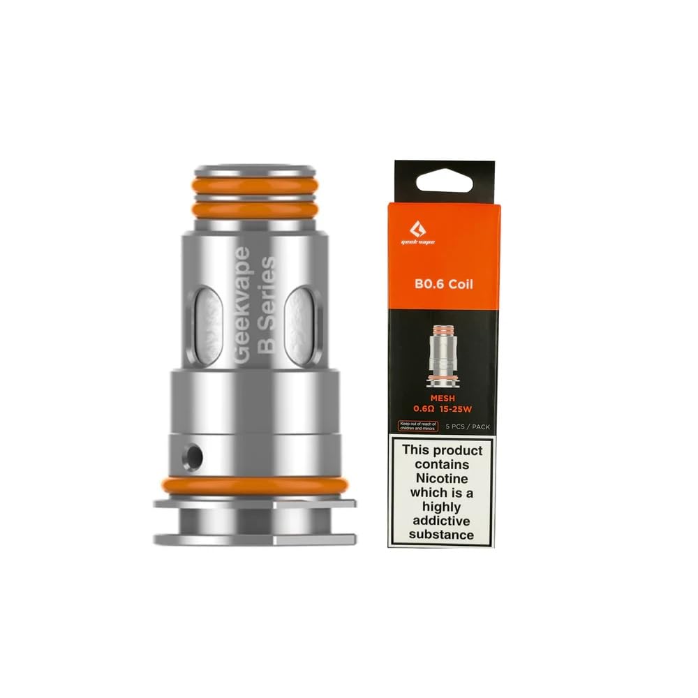 GEEKVAPE B Series 0.6 Ohm Mesh Coils [Pack of 5] - Pure Flavour, Rapid  Heating, Fast Wicking, Extended Lifespan, 15 to 25W, Replacement Coil for  AegisBoost/AegisHero/ZeusNano/Z50/M100, No Nicotine: Amazon.co.uk:  Business, Industry &
