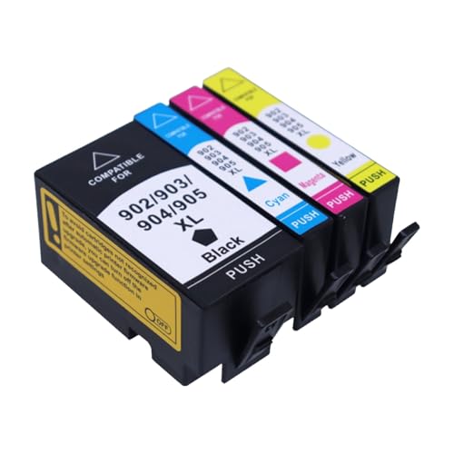 Cartouche d'encre 902XL cyan compatible avec imprimante OfficeJet Pro 6960 6970