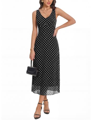 Image of Floral Maxi Dresses for Women Summer Semi Formal Long Mesh Dress | Womens Sleeveless V Neck Bodycon Elegant Casual Wedding Guest Cocktail Party Dress Date Night Outfits Spring Trendy 2026