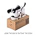Cestlafit Cute Choken Bako Cachorro Hambriento Comiendo Perro Coin Bank , Huchas...