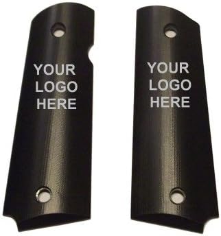 AlumaGrips Full Size Smooth 1911 Grips Custom Engraved