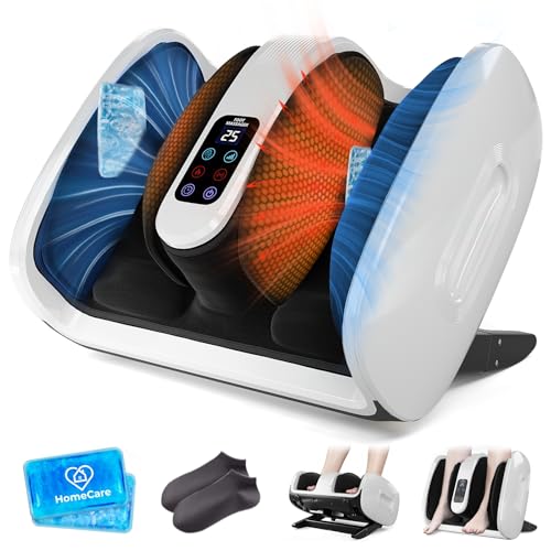 44% off - HomeCare Foot Massager with Heat & Ice Therapy, Shiatsu Deep Kneading Compression Foot Massagers for...