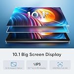 Tablet 10 inch Android 15 Tablets, Tablette with case, 18 GB RAM 128 GB ROM 1 TB Expand, Octa-Core, 6000mAh 1280x800 IPS HD, 5G WiFi, GPS, Widevine L1, 5MP+8MP Dual Camera