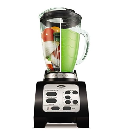 Oster BRLY07-B00-NP0 B Batidora de fusión de 7 velocidades, negro