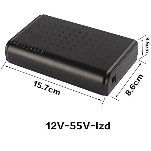 Aexit Switch Ethernet PoE inteligente 8 puertos 10/100Mbps con 7 puertos de adaptadores Powerline PoE 12V-55V miniatura 2