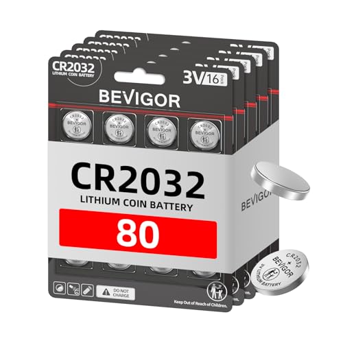 CR2032 pile bouton lithium Bevigor 3V sécurisée pour clé et AirTag