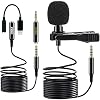 Microfoonverlengkabel, 2 m, met adapter voor iPhone iPad iOS Lightning | Omnidirectionele condensator 1,5 m + 2 m | Mic…