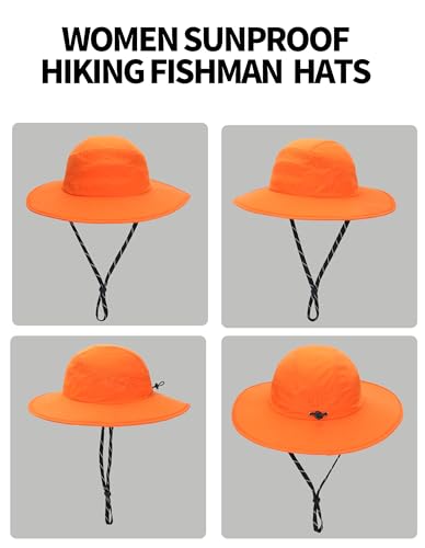 Sombrero de pesca transpirable unisex con ala ancha ajustable miniatura 6