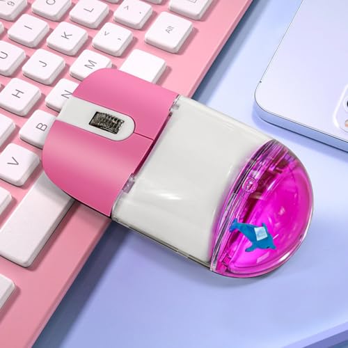 Ratón inalámbrico Frutiger Aero con flotadores y líquido en movimiento con sensor óptico preciso 8