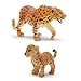 Gemini&Genius Leopard Toys for Kids, Safari Animal Cheetah Toys, Leopard Family Playset Figures, Wildlife Pard Models, Birthday Cake Toppers or Gifts for Kid