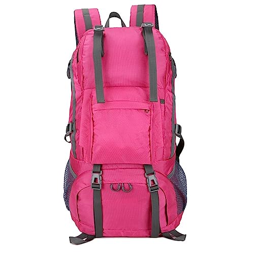 Vandringsryggsäck 50L Packbar Lätt Campingryggsäck - Hopfällbar Utomhuscamping Vattentät Dagsäck (Color : C)