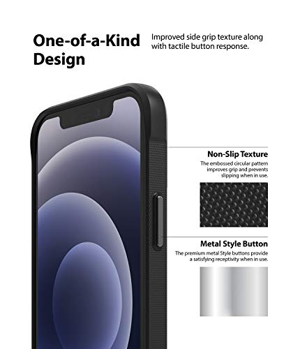 Image of Ringke Onyx Design for iPhone 12 mini Case Back Cover, [Extreme Tough] Rugged Protection Durable Anti-Slip TPU Impact Shock Absorbent for iPhone 12 mini Back Cover Case - Keep Calm and Carry On